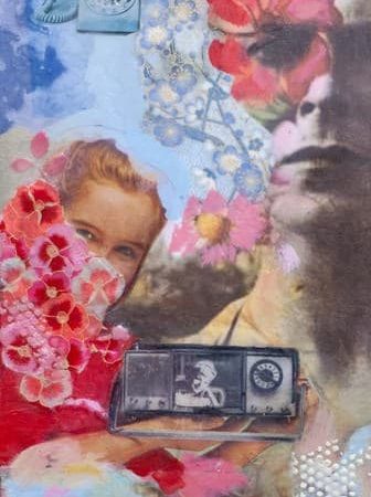 A Better Future | Mixed Media Encaustic | 24" x 8" (framed 25.5" x 9.5") © Ruth Maude