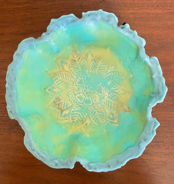 Stamped Encaustic Vessel