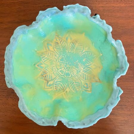 Stamped Encaustic Vessel