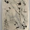 Below the surface | Encaustic on Two Pieces of Washi Paper | 25" x 18" © Ruth Maude