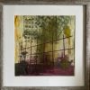 Reflections, Encaustic and silkscreen print on paper - Ruth Maude